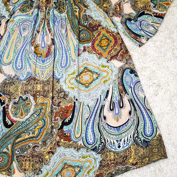 Umgee Brand Dress Paisley Print Size Medium - Picture 8 of 12